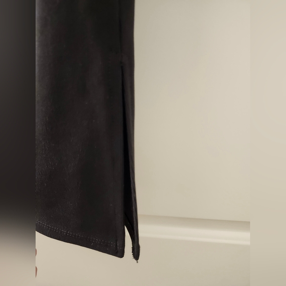 Zara Black Ribbed Pants - Picture 4 of 4